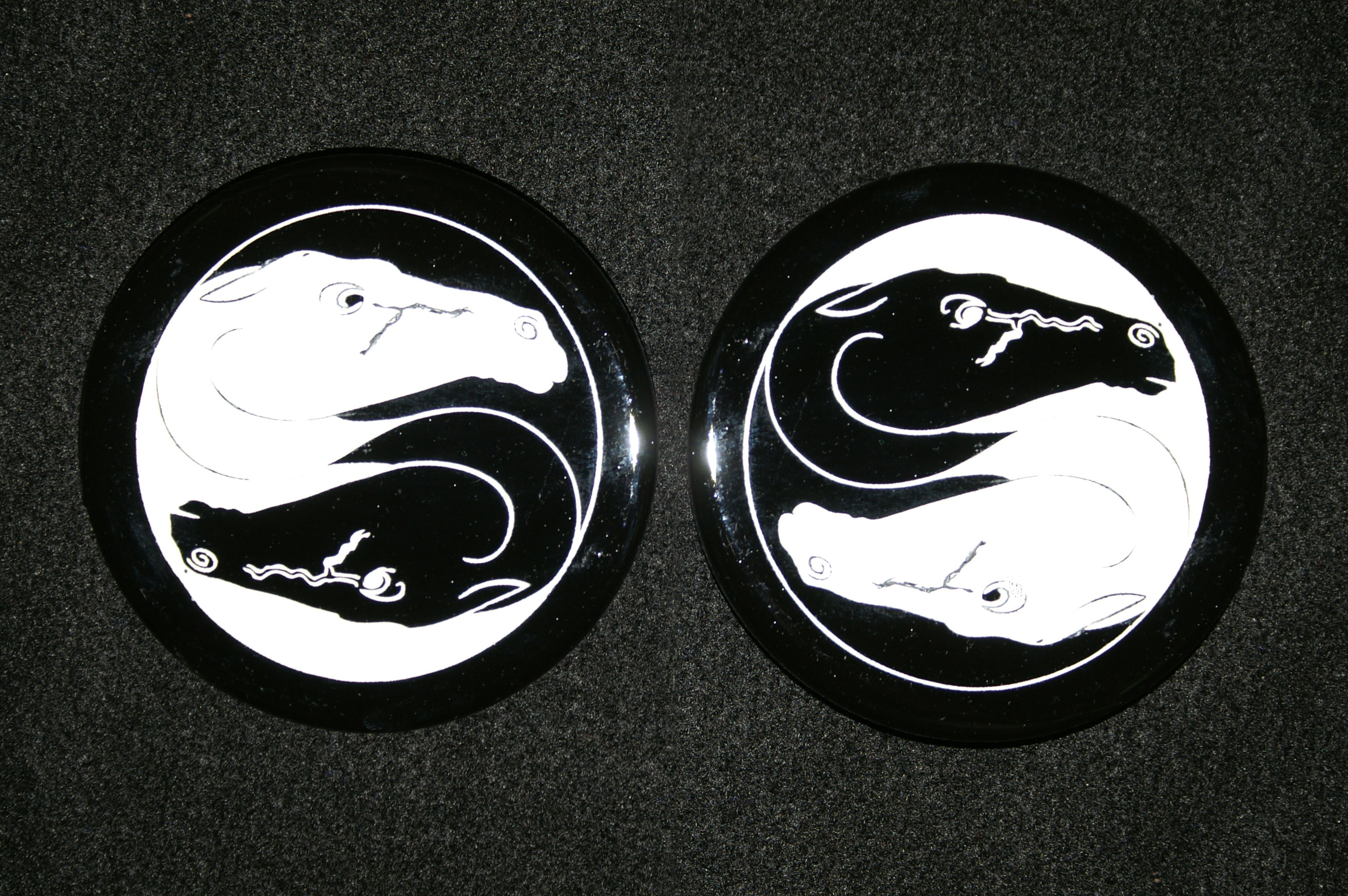 Yin Yang Horse Coasters